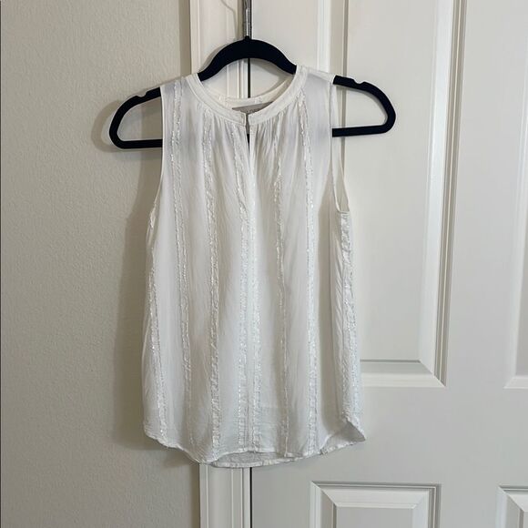 LOFT Tops - Loft Ivory Sleeveless Top